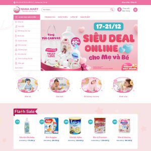 Theme wordpress mẹ và bé, baby 02