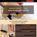 Theme wordpress landing page bán đồng hồ 02 Theme wordpress landing page bán đồng hồ 02