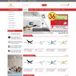 Theme wordpress Flatsome bán quạt trần Theme wordpress Flatsome bán quạt trần