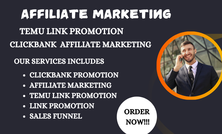 I will do clickbank, temu affiliate link promotion and affiliate ...