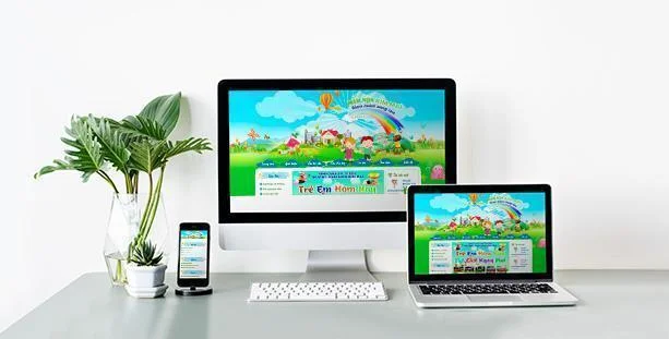 Thiết kế website cho trường mầm non Website sinh động