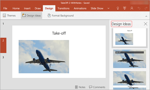 Create professional slide layouts with Designer - Microsoft Support