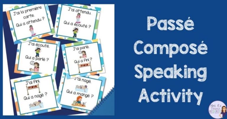 Easy and Fun Passé Composé Speaking Activity - Mme R's French ...