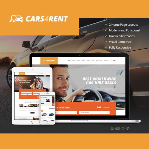 Cars4Rent | Auto Rental & Taxi Service WordPress Theme + RTL ...