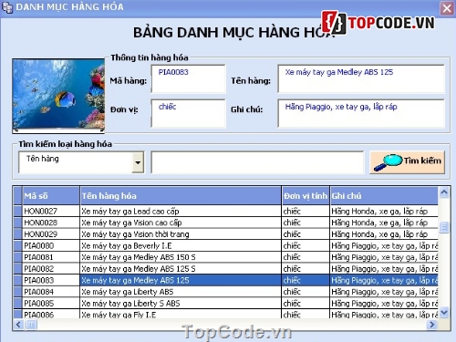 Code C# Phần mềm quản lý bán hàng đơn vị sản xuất kinh doanh xe máy