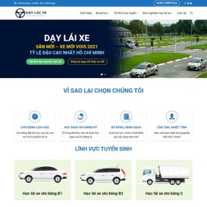 Theme wordpress trung tâm dạy lái xe
