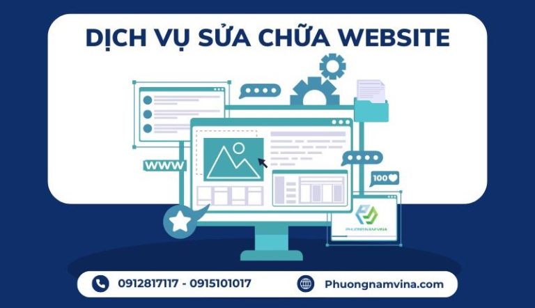 Dịch vụ sửa chữa website uy tín, trọn gói, giá rẻ
