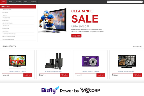 Top 19 giao diện web bán hàng đơn giản, miễn phí HOT nhất 2020