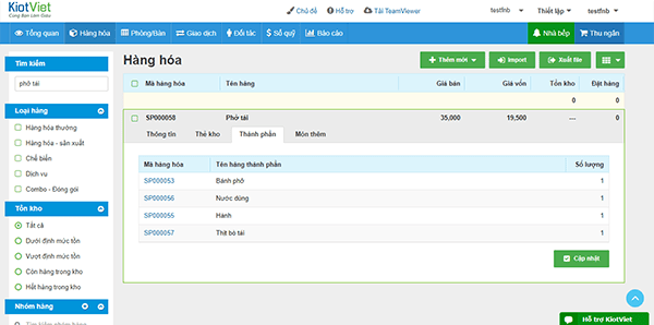 KiotViet dành cho Bar – Café – Nhà hàng: RA MẮT GIAO DIỆN MỚI ...