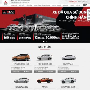 Theme wordpress bán xe mitsubishi 01