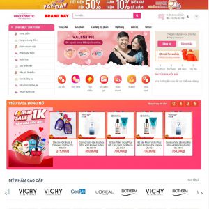Mẫu website bán hàng mỹ phẩm 23