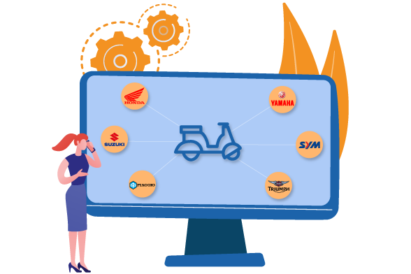 Phần mềm quản lý cửa hàng bán xe máy, phụ tùng Motosoft