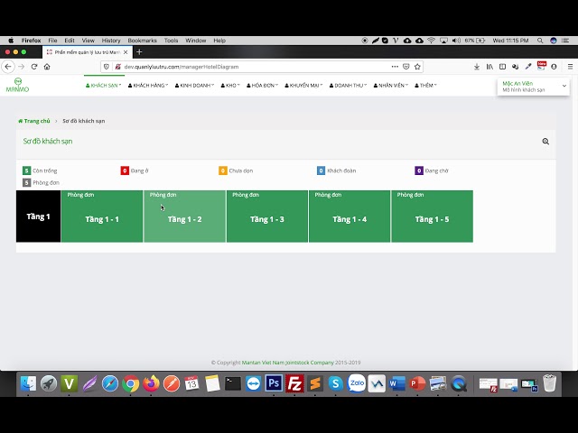 Hướng dẫn cài đặt sơ đồ khách sạn trong phần mềm quản lý cơ sở lưu ...