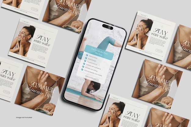 Premium PSD | Socia Media Mockup