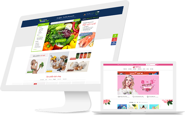 Thiết kế web bán hàng nổi bật với hình ảnh đẹp