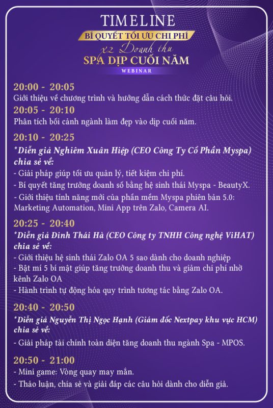 BÍ QUYẾT TỐI ƯU CHI PHÍ – X2 DOANH THU SPA/SALON/CLINIC DỊP CUỐI ...