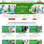 Theme wordpress dịch vụ vệ sinh công nghiệp 01