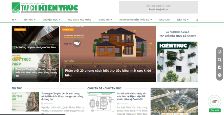 Các giao diện web kiến trúc sư đẹp nổi bật | Thiết kế web Green House