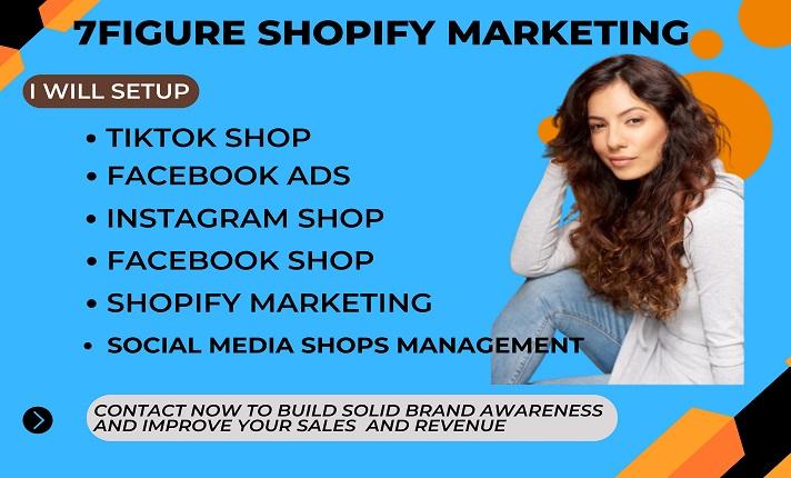 I will setup and manage tiktok shop facebook ads or instagram shop ...