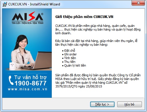 Phần mềm cho thu ngân trên PC/POS