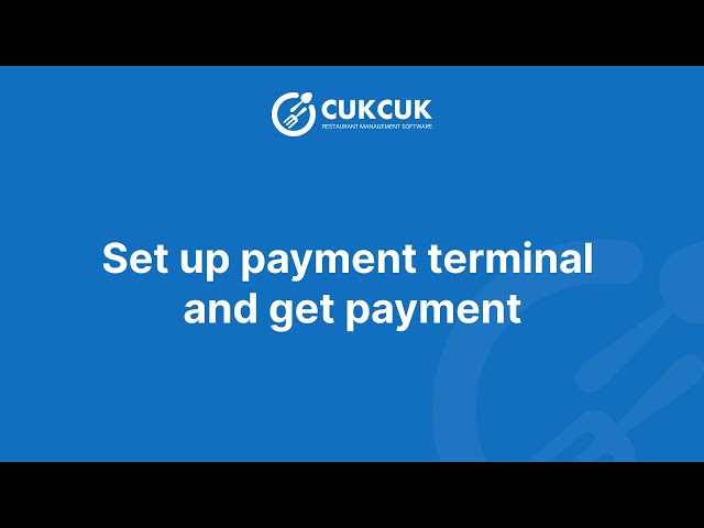 How to set up payment terminal and get payment - YouTube