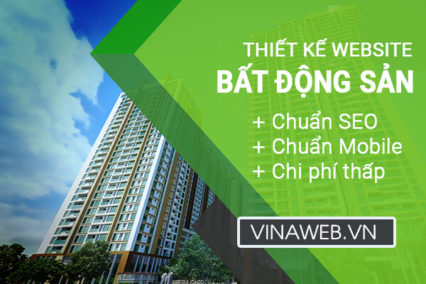 Báo giá thiết kế website bất động sản chuyên nghiệp chuẩn SEO