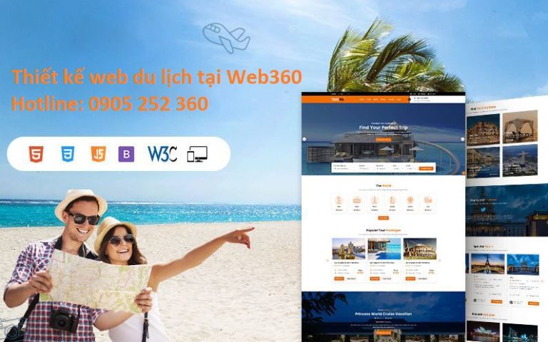 Thiết kế website tour du lịch việt nam