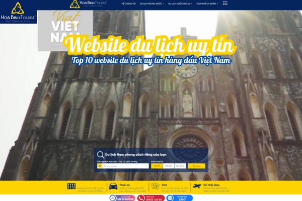 TOP 10 website du lịch uy tín tại Việt Nam - HoaBinhTourist
